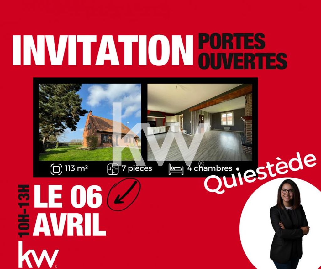 Achat maison à vendre 4 chambres 113 m² - Quiestède