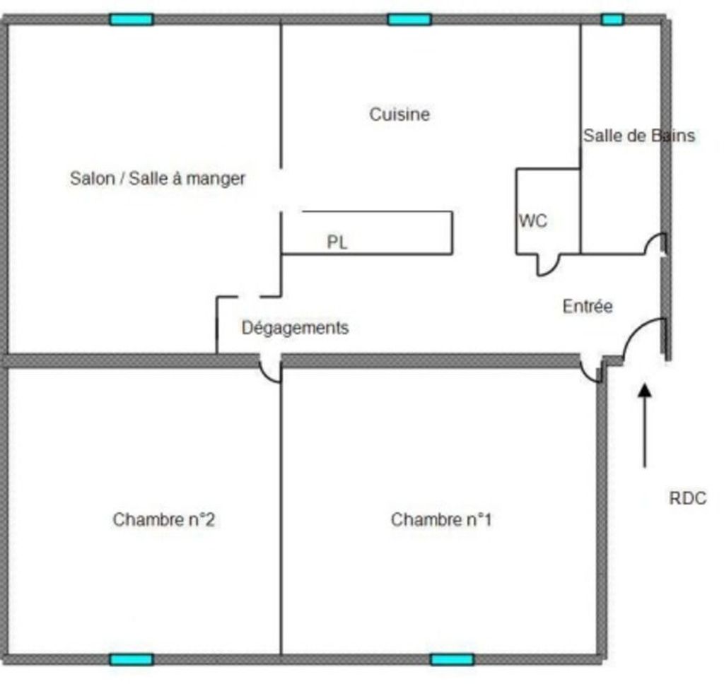 Achat appartement à vendre 3 pièces 66 m² - Saint-Étienne