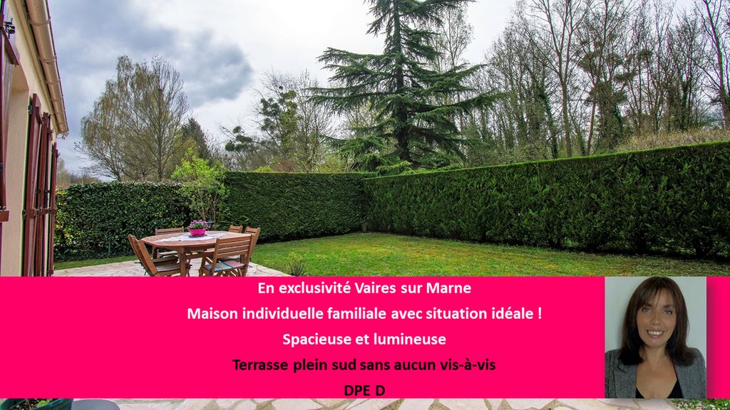 Achat maison à vendre 3 chambres 115 m² - Vaires-sur-Marne