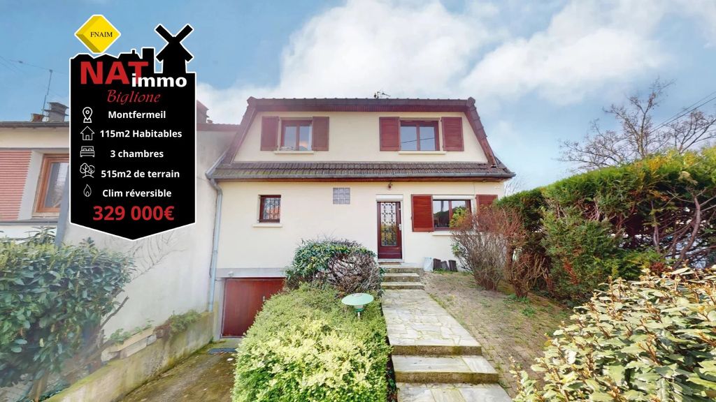 Achat maison à vendre 3 chambres 115 m² - Montfermeil