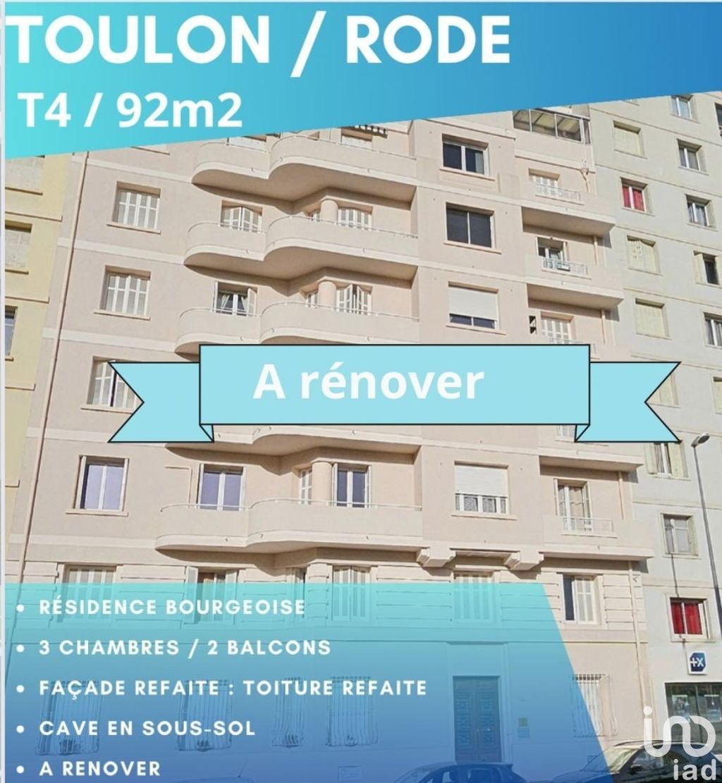 Achat appartement à vendre 4 pièces 92 m² - Toulon