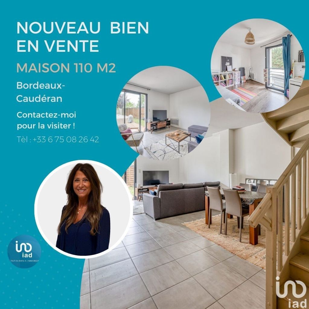 Achat maison à vendre 3 chambres 110 m² - Bordeaux