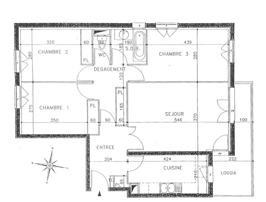 Achat appartement à vendre 4 pièces 80 m² - Bussy-Saint-Georges