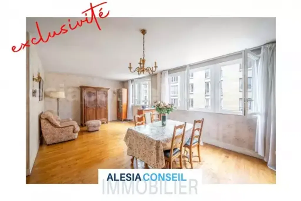 Achat appartement à vendre 5 pièces 90 m² - Paris 14ème arrondissement