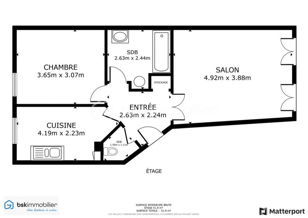 Achat duplex à vendre 2 pièces 44 m² - Ozoir-la-Ferrière