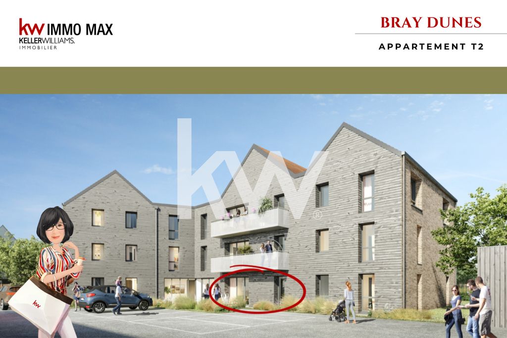Achat appartement à vendre 2 pièces 39 m² - Bray-Dunes