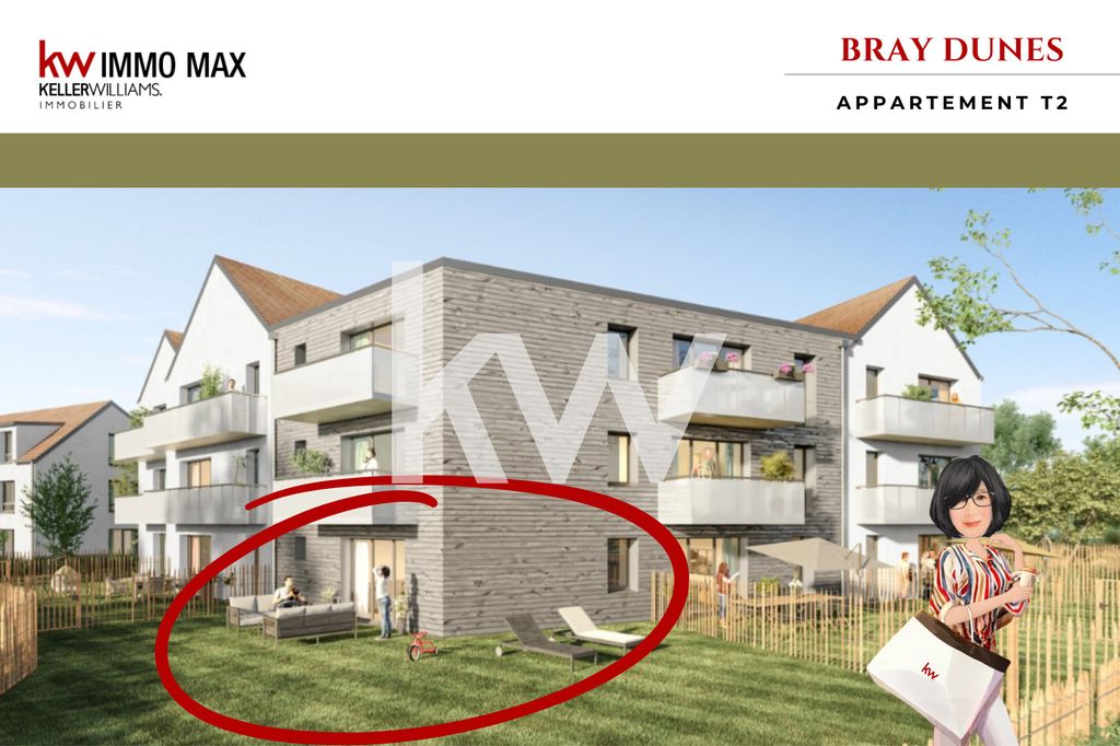 Achat appartement à vendre 2 pièces 42 m² - Bray-Dunes