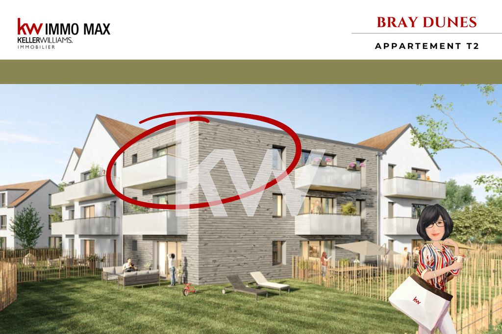 Achat appartement à vendre 2 pièces 42 m² - Bray-Dunes