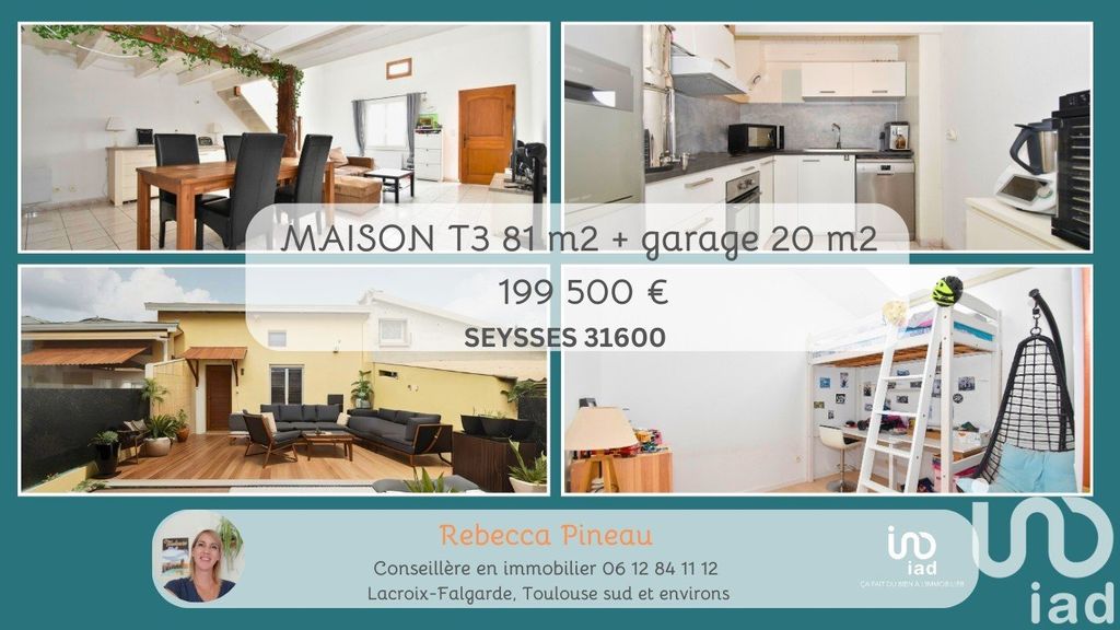 Achat maison à vendre 2 chambres 81 m² - Seysses