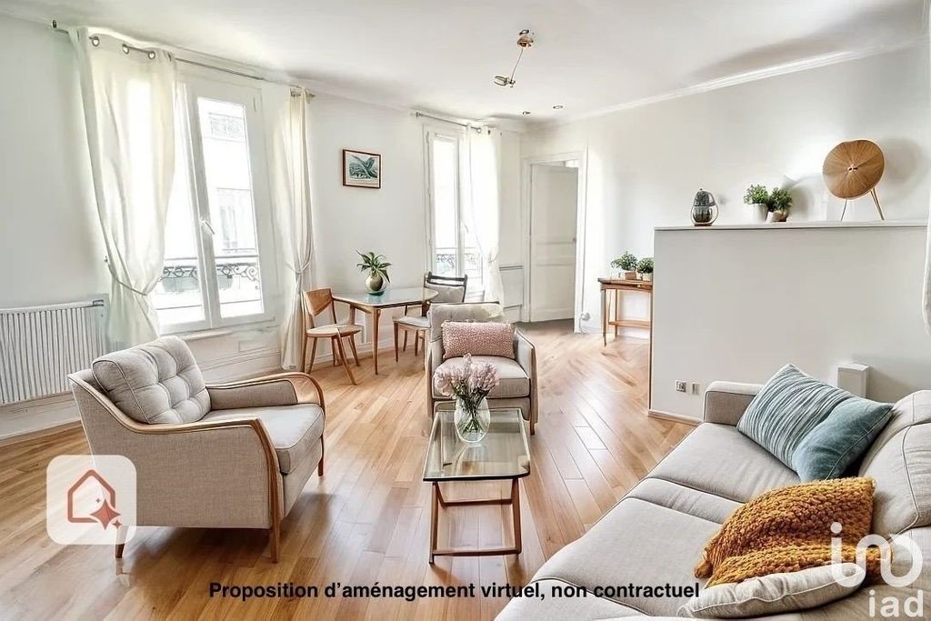 Achat appartement à vendre 3 pièces 55 m² - Paris 7ème arrondissement