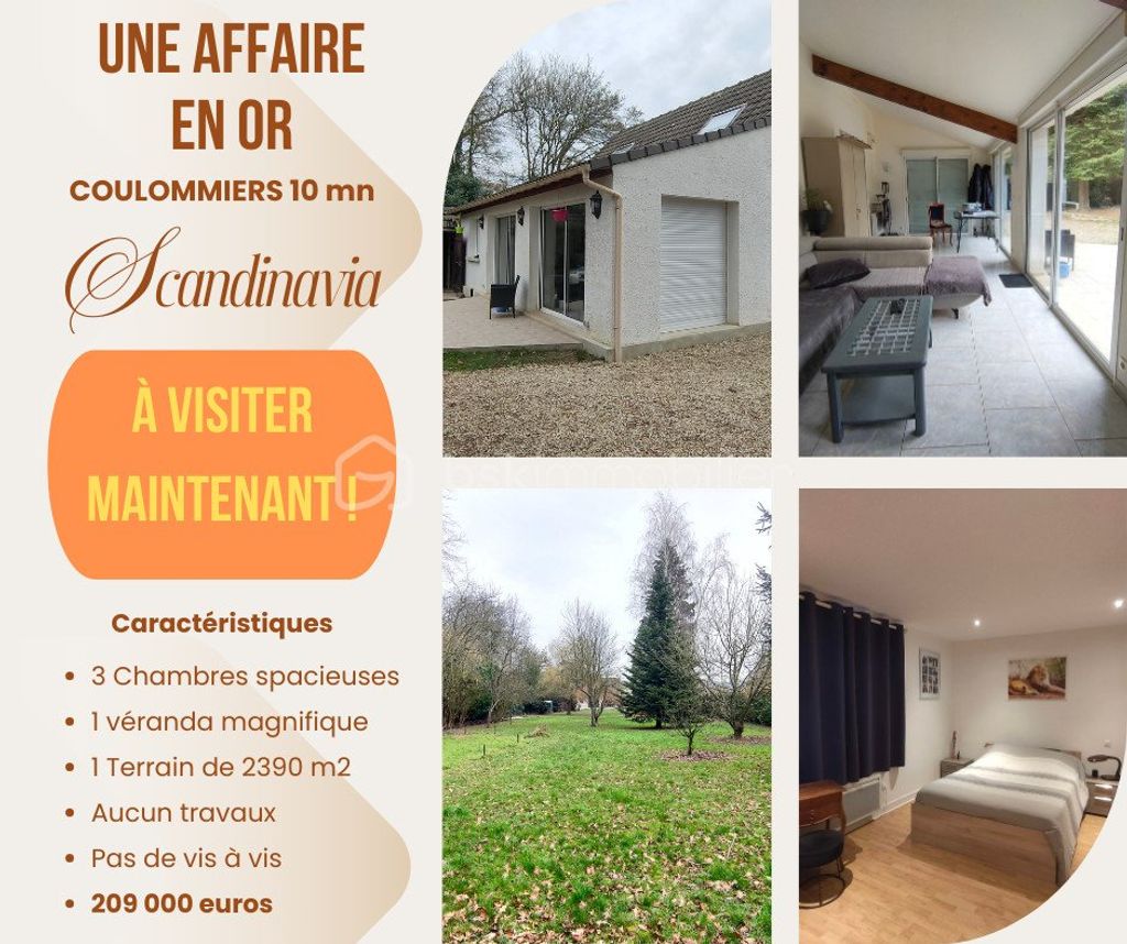 Achat maison à vendre 3 chambres 90 m² - Coulommiers