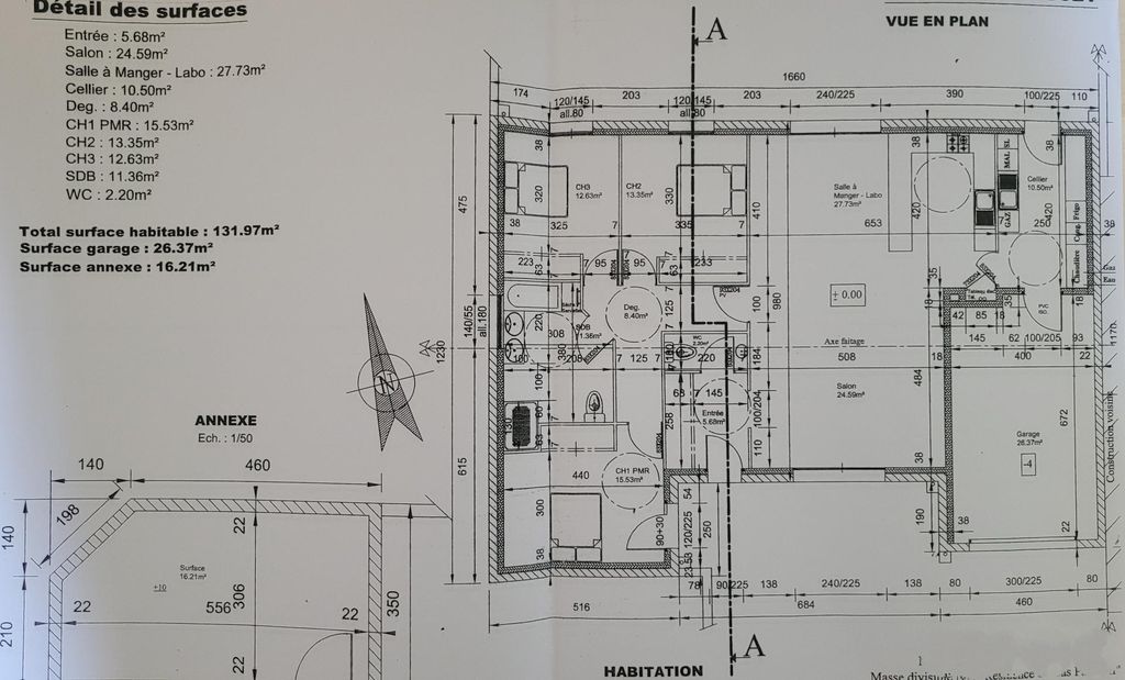 Achat maison à vendre 3 chambres 136 m² - Niort