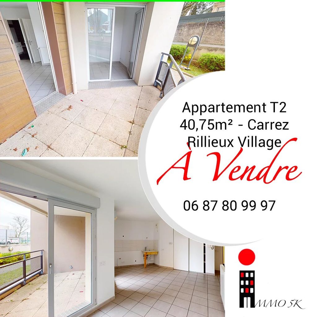 Achat appartement à vendre 2 pièces 41 m² - Rillieux-la-Pape