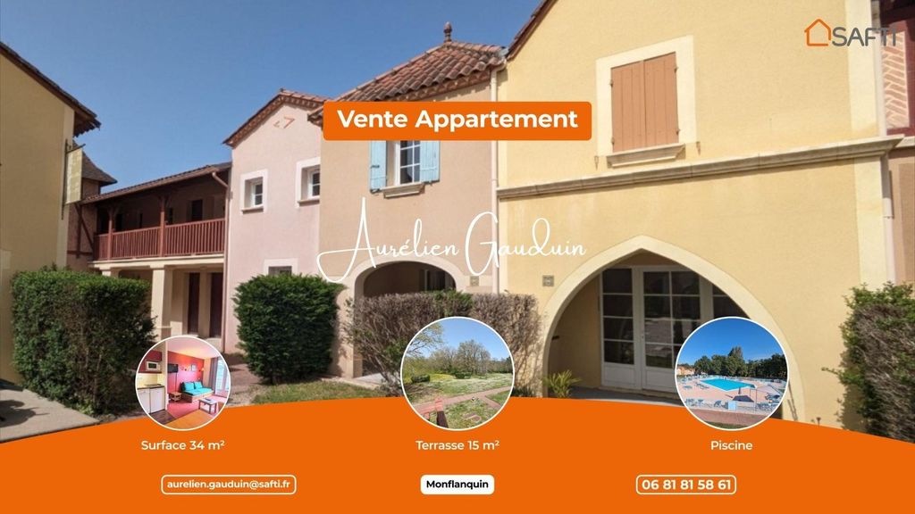 Achat appartement à vendre 2 pièces 34 m² - Monflanquin