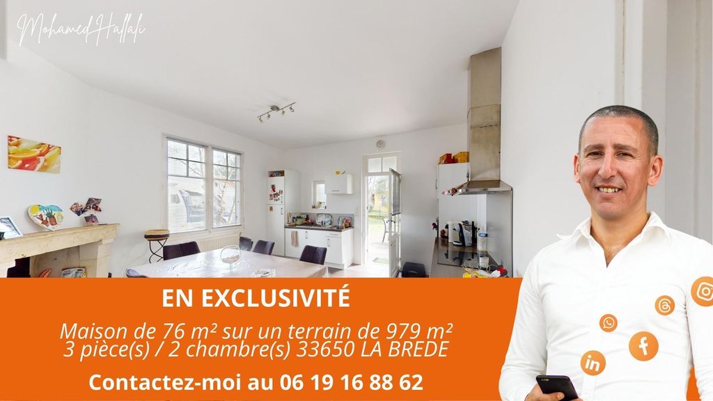 Achat maison à vendre 2 chambres 86 m² - La Brède