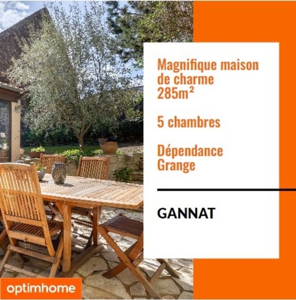 Achat maison à vendre 5 chambres 285 m² - Gannat