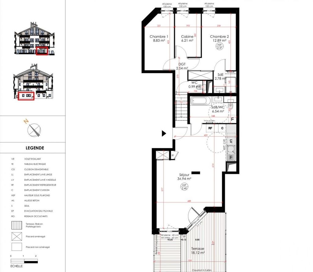 Achat appartement à vendre 3 pièces 75 m² - Huez