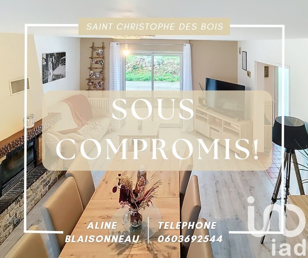 Achat maison à vendre 3 chambres 117 m² - Saint-Christophe-des-Bois