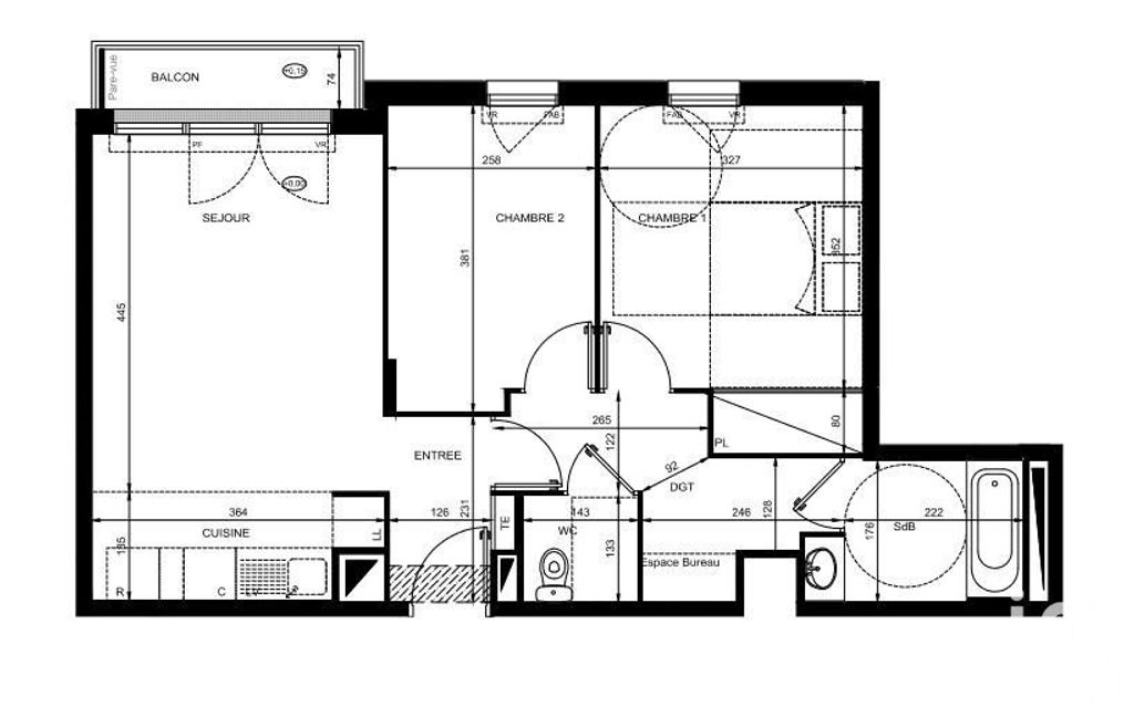 Achat appartement à vendre 3 pièces 58 m² - Ozoir-la-Ferrière