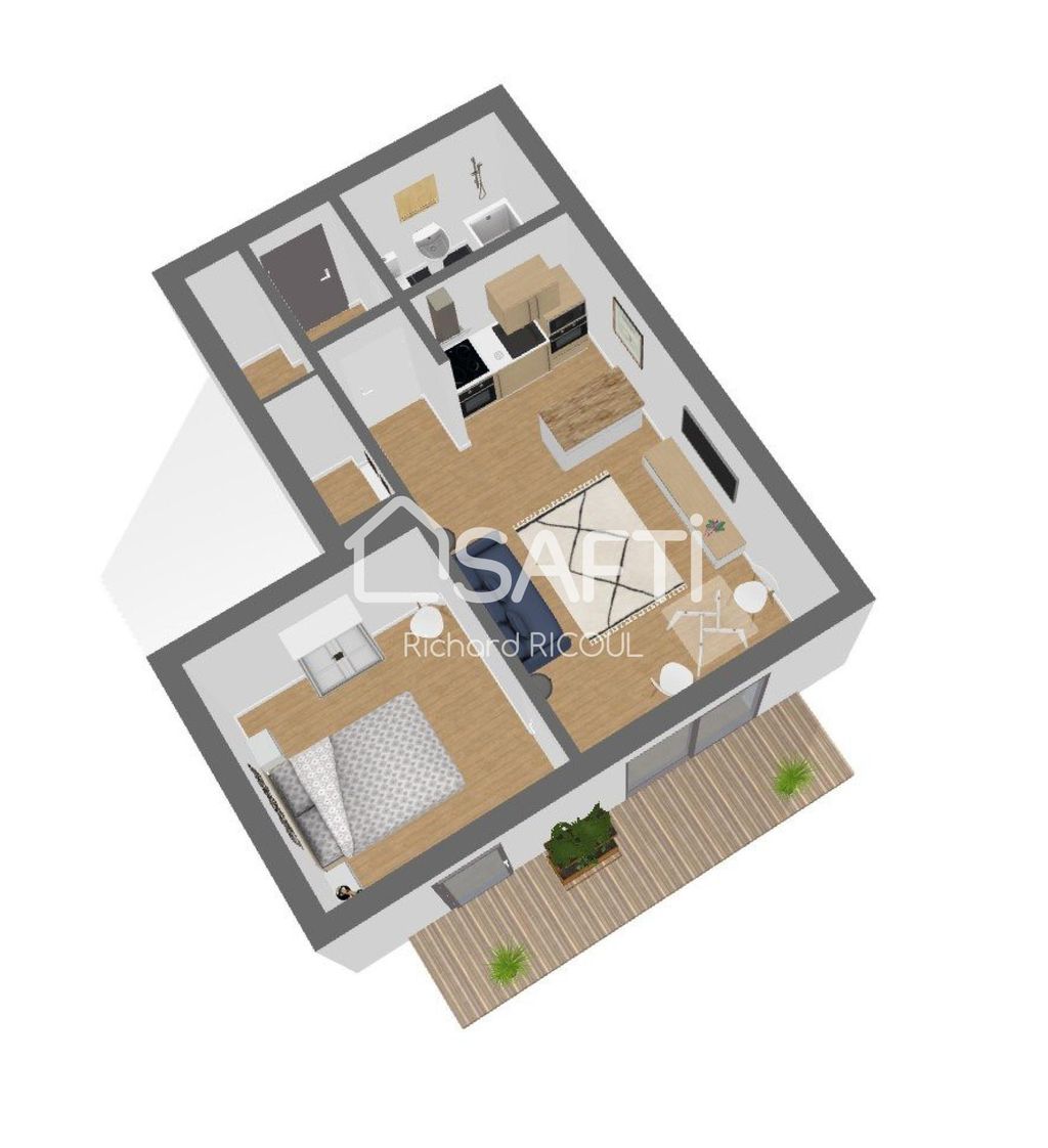 Achat appartement à vendre 2 pièces 38 m² - Houlgate