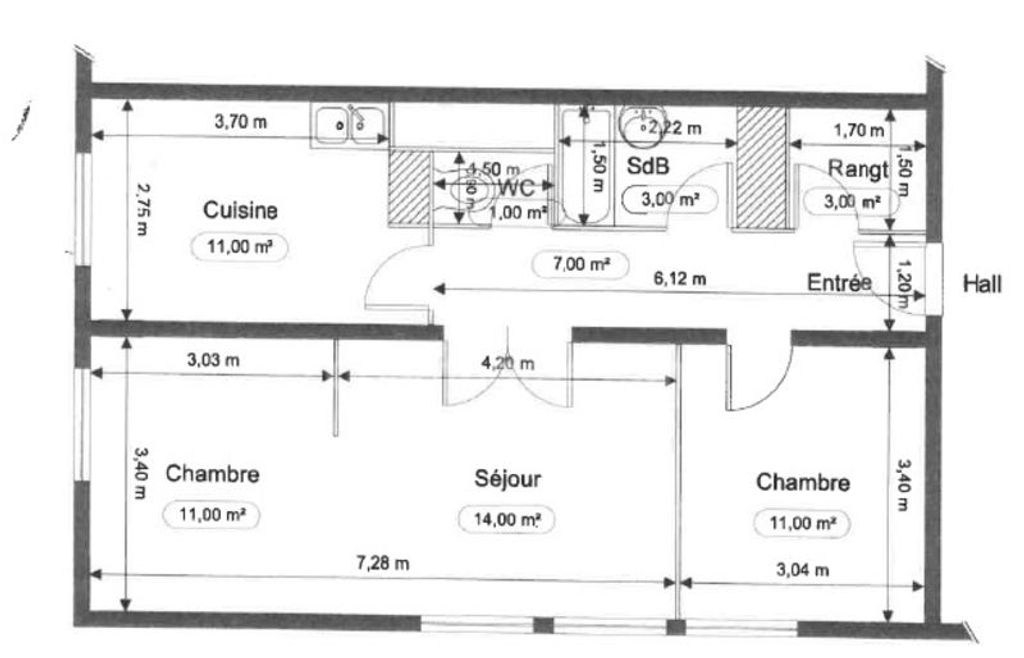 Achat appartement à vendre 4 pièces 62 m² - Pouilly-en-Auxois