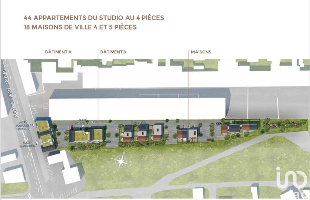 Achat appartement à vendre 3 pièces 66 m² - Reims