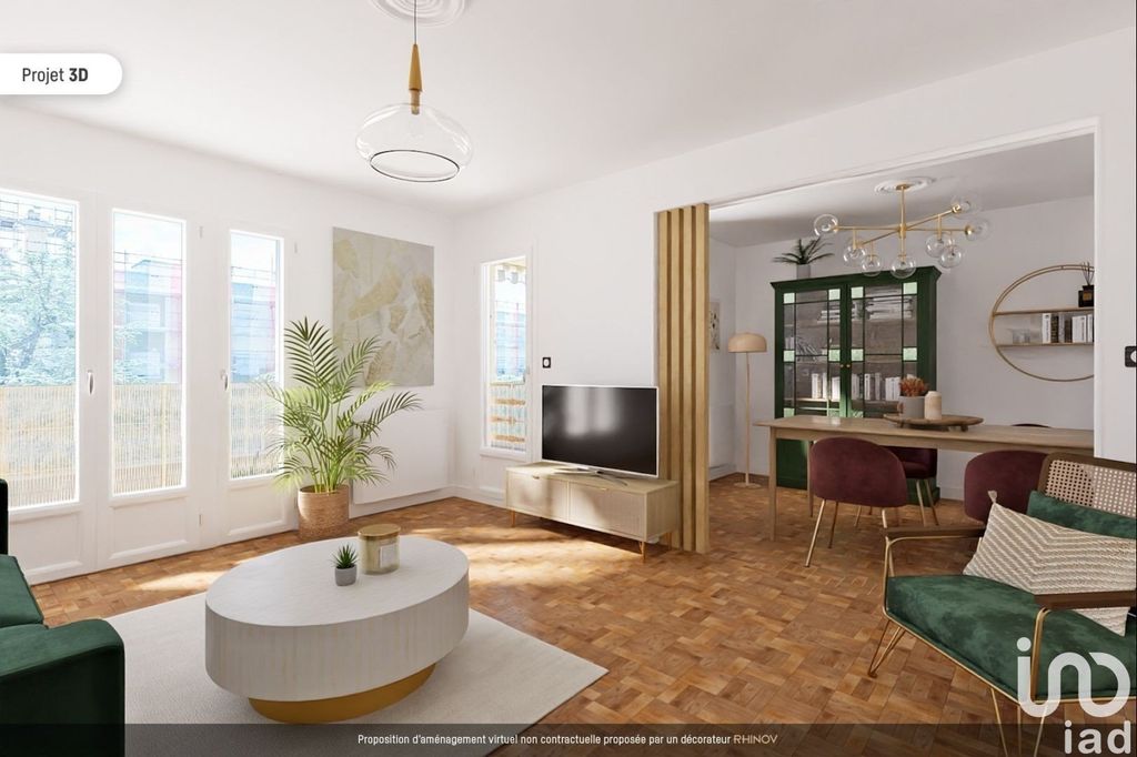 Achat appartement à vendre 4 pièces 95 m² - Villeurbanne