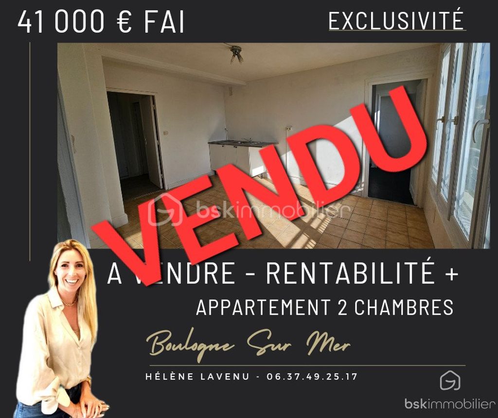 Achat appartement à vendre 3 pièces 48 m² - Boulogne-sur-Mer