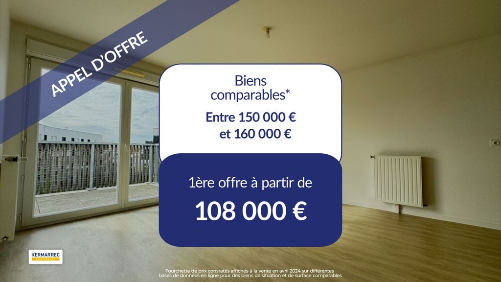 Achat appartement à vendre 2 pièces 47 m² - Couëron