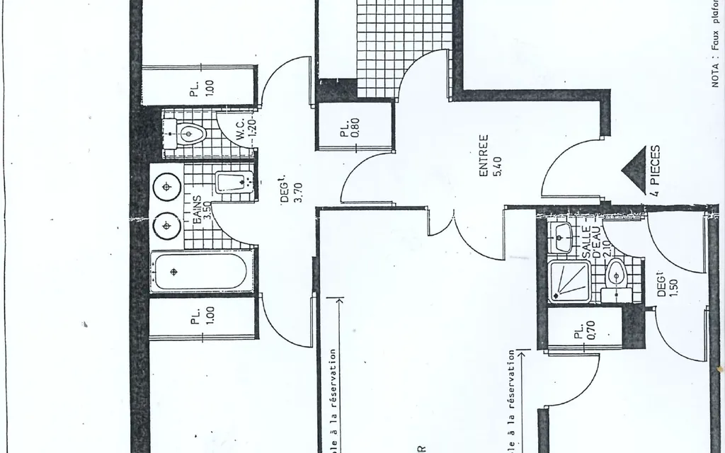 Achat appartement à vendre 4 pièces 84 m² - Asnières-sur-Seine