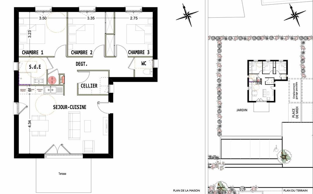 Achat maison à vendre 3 chambres 81 m² - Eysus