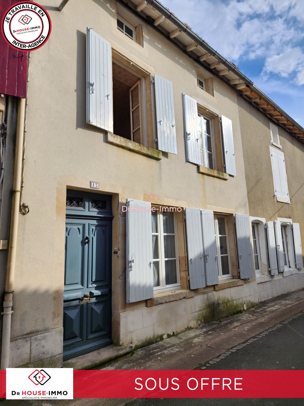 Achat maison à vendre 3 chambres 119 m² - La Mothe-Saint-Héray
