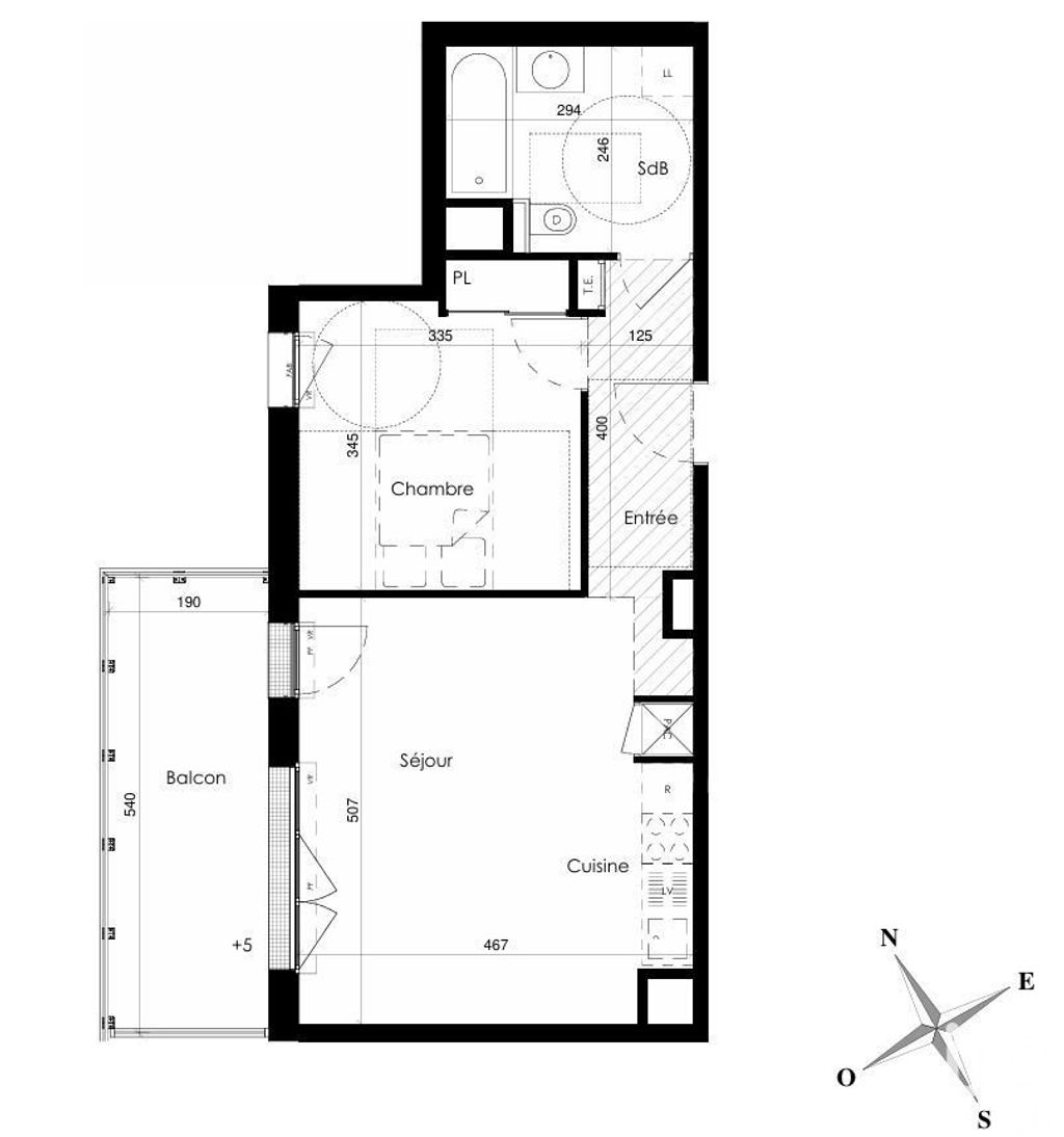 Achat appartement à vendre 2 pièces 47 m² - Jullouville