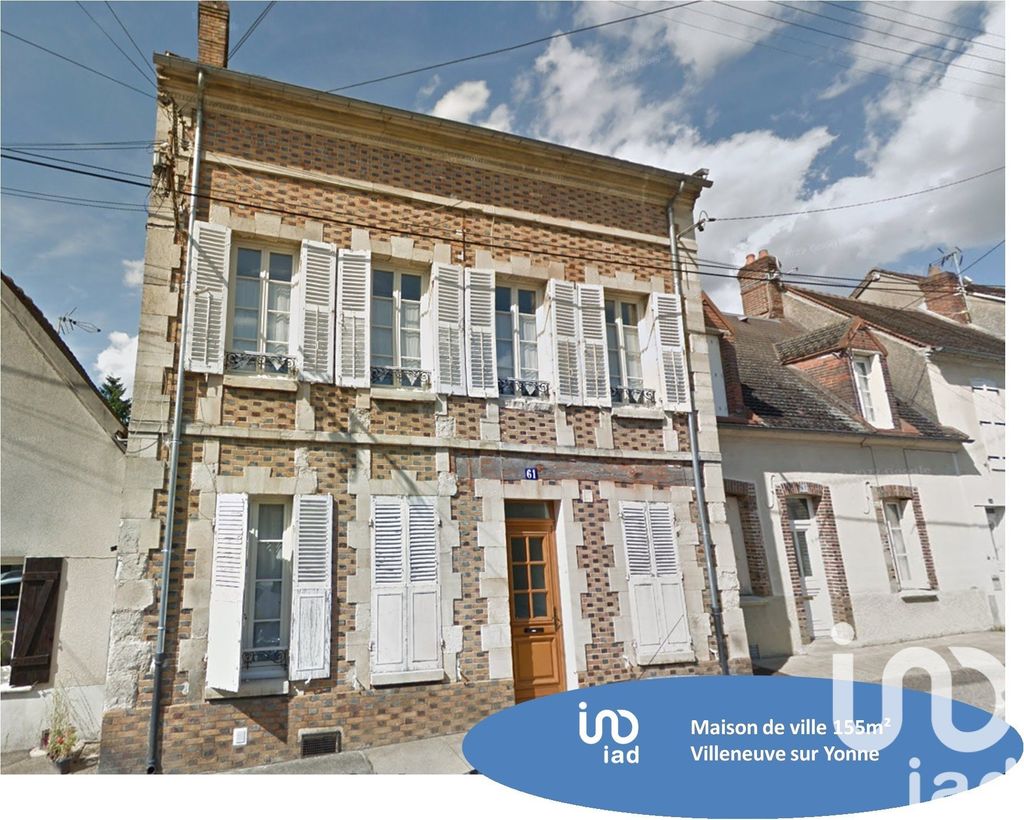 Achat maison à vendre 4 chambres 155 m² - Villeneuve-sur-Yonne