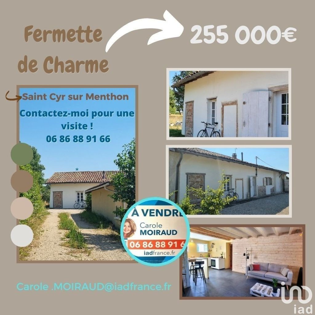 Achat maison à vendre 3 chambres 116 m² - Saint-Cyr-sur-Menthon