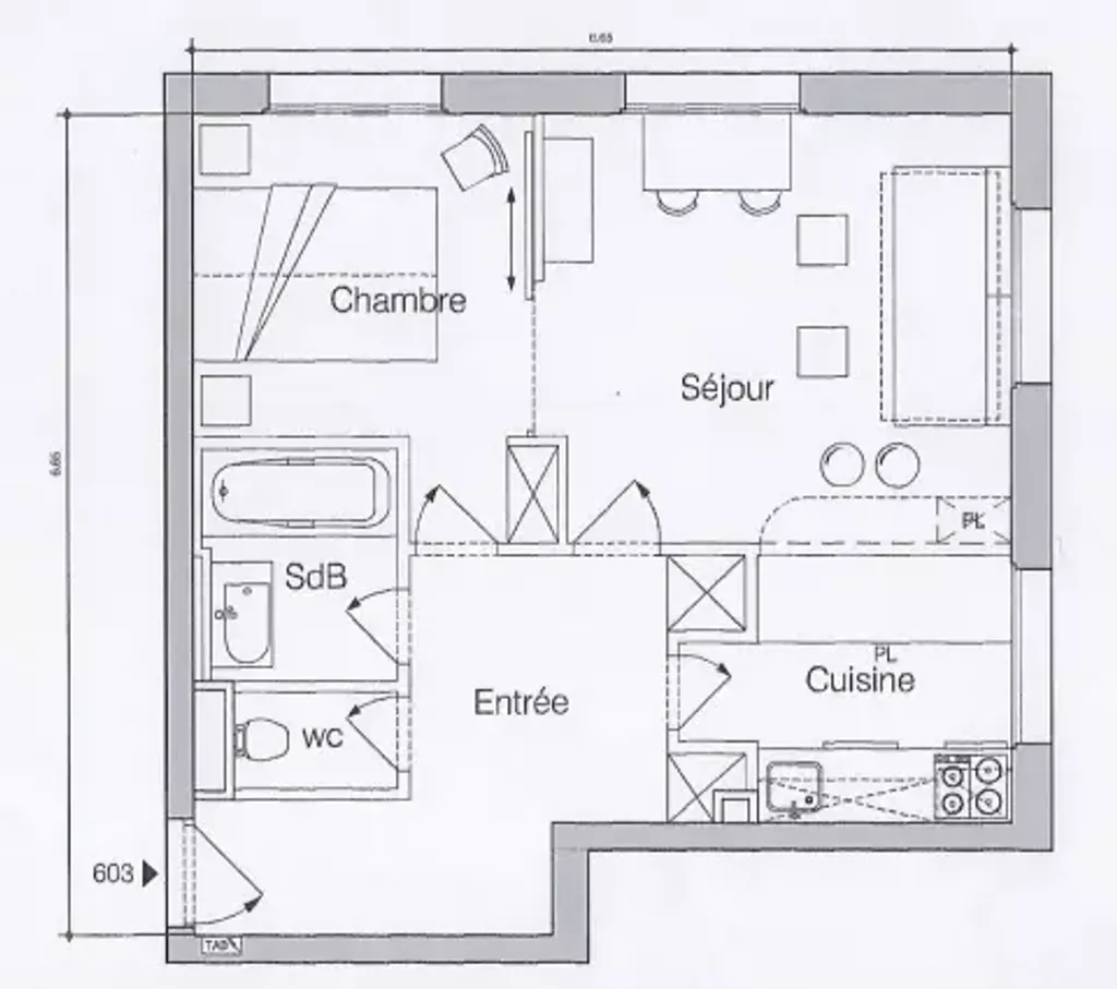 Achat appartement 2 pièce(s) Puteaux