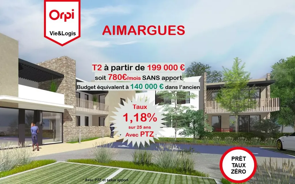 Achat appartement à vendre 2 pièces 45 m² - Aimargues