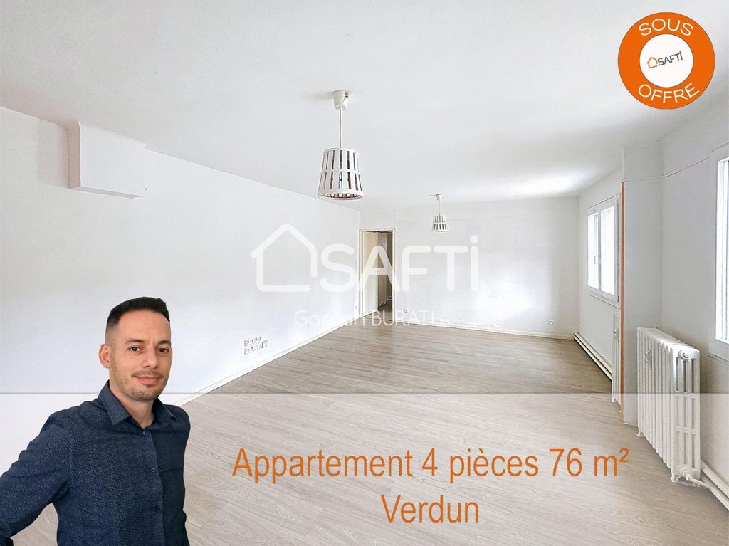 Achat appartement à vendre 4 pièces 76 m² - Verdun