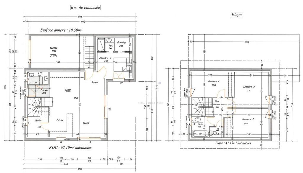 Achat maison à vendre 4 chambres 109 m² - Tours-en-Savoie