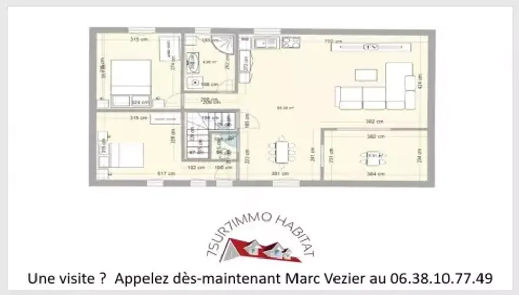 Achat appartement à vendre 3 pièces 65 m² - Évreux