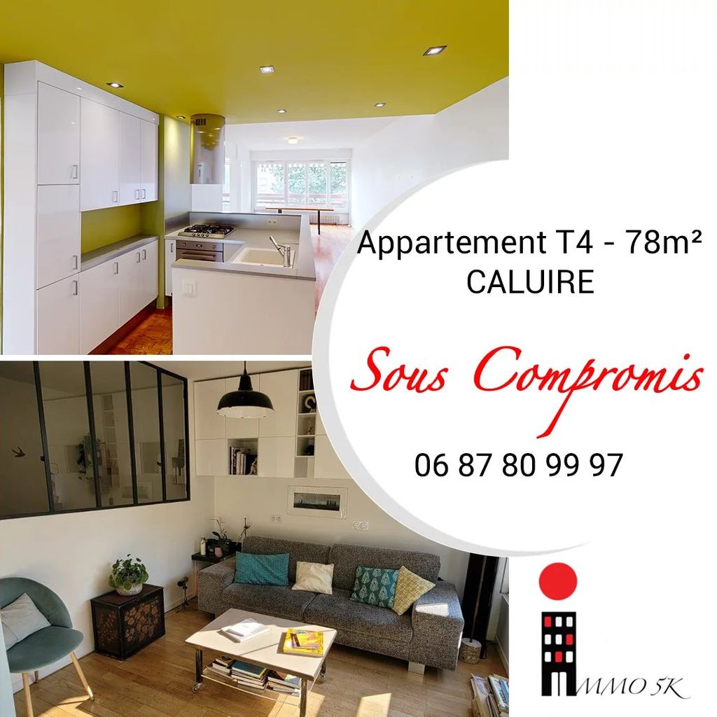 Achat appartement à vendre 4 pièces 78 m² - Caluire-et-Cuire