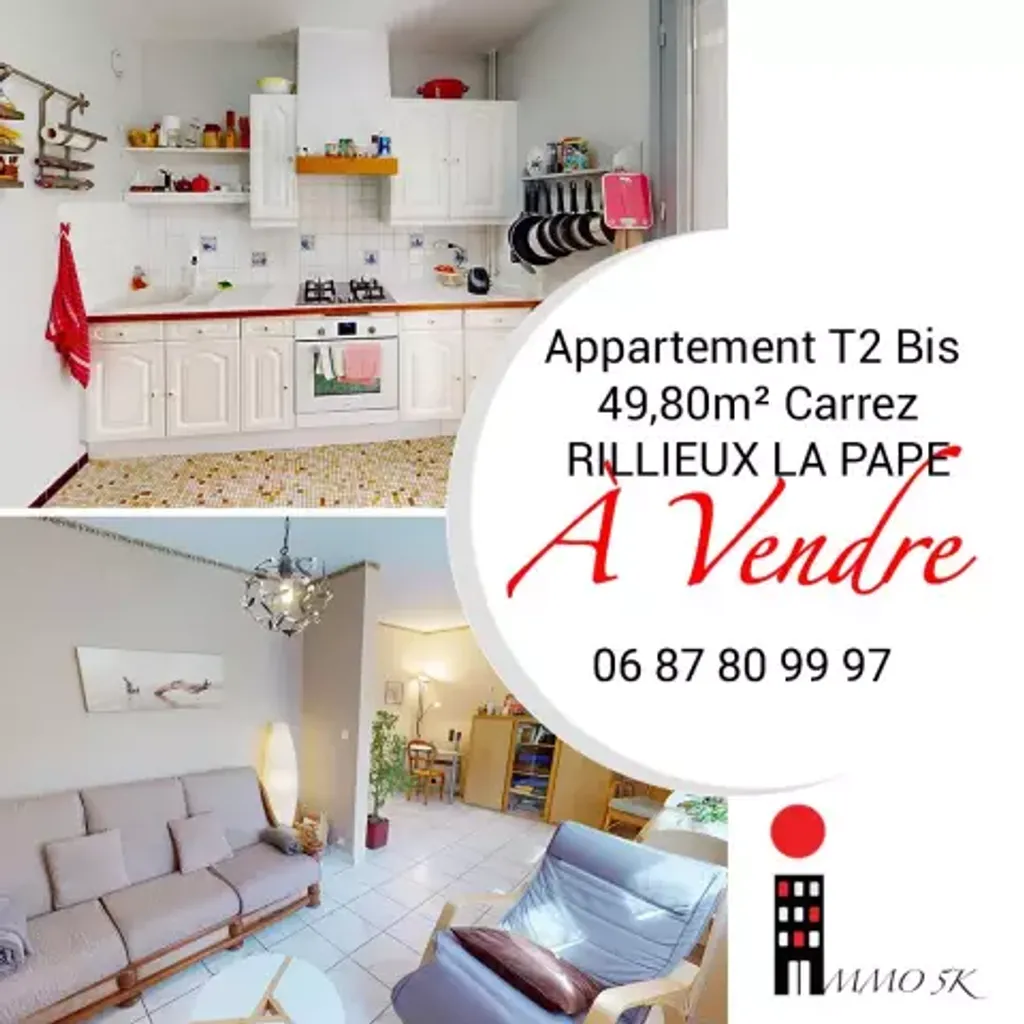 Achat appartement à vendre 2 pièces 50 m² - Rillieux-la-Pape