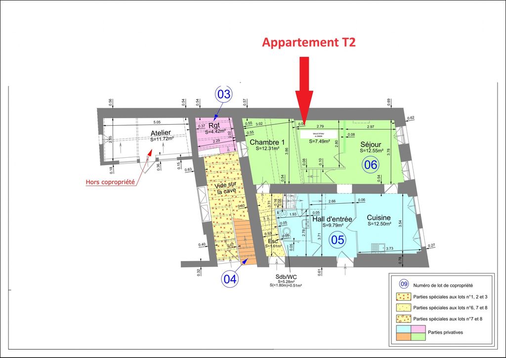 Achat appartement 2 pièce(s) Bourgoin-Jallieu