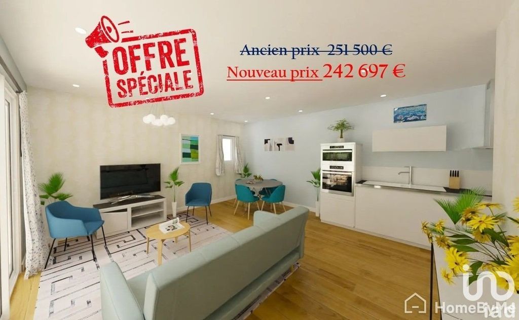 Achat appartement à vendre 3 pièces 62 m² - Pins-Justaret