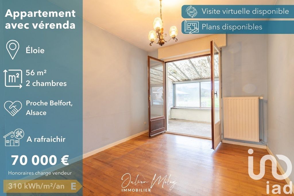 Achat appartement à vendre 3 pièces 56 m² - Éloie