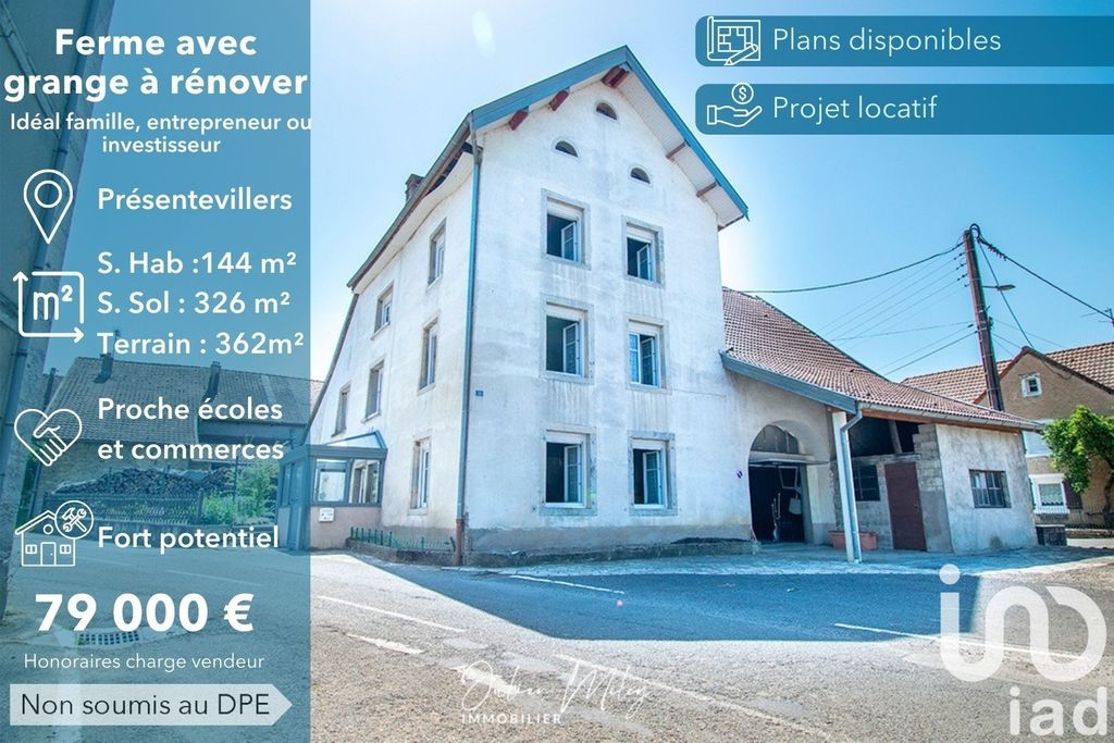 Achat maison à vendre 4 chambres 144 m² - Présentevillers