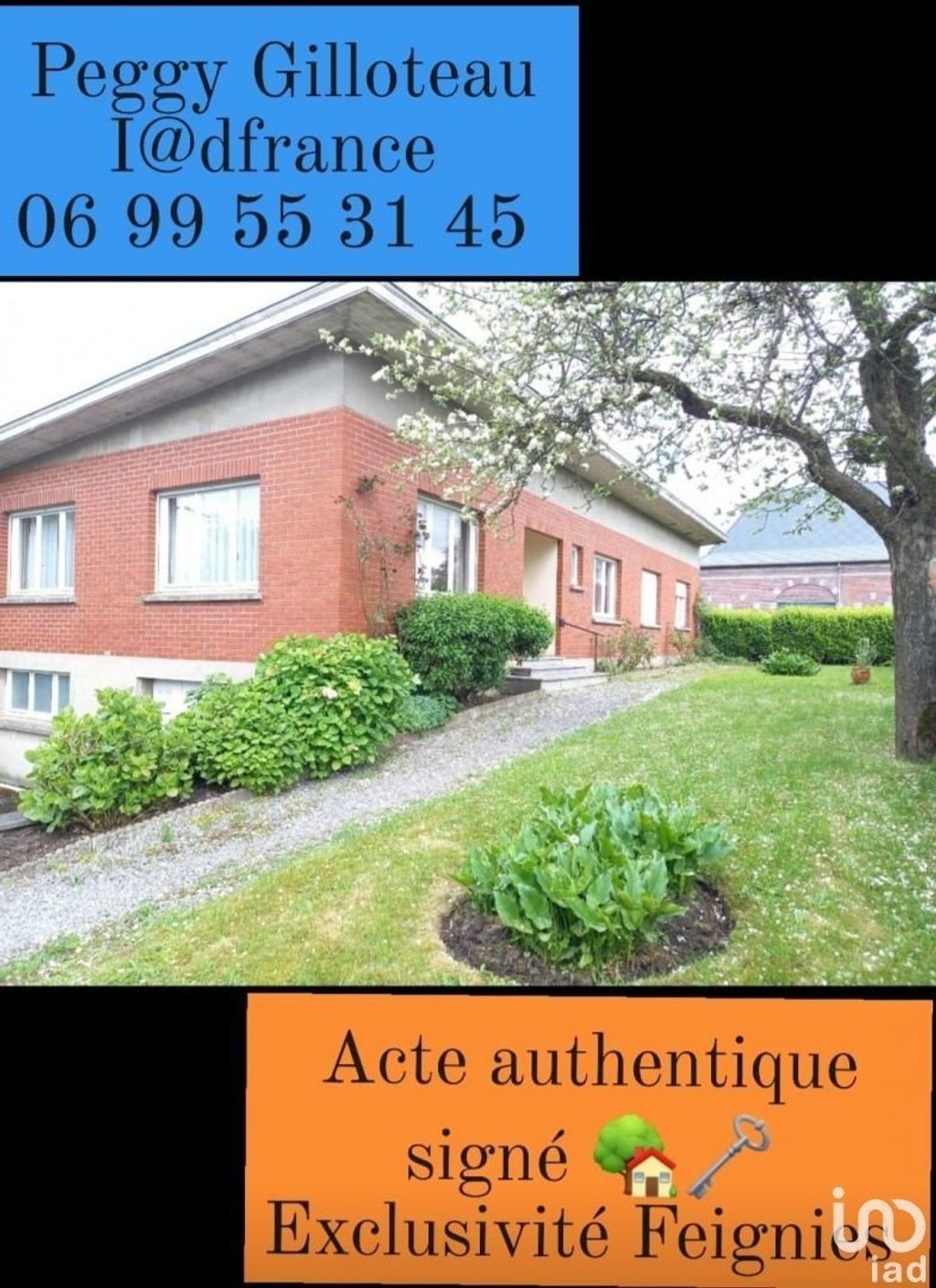 Achat maison à vendre 5 chambres 122 m² - Feignies