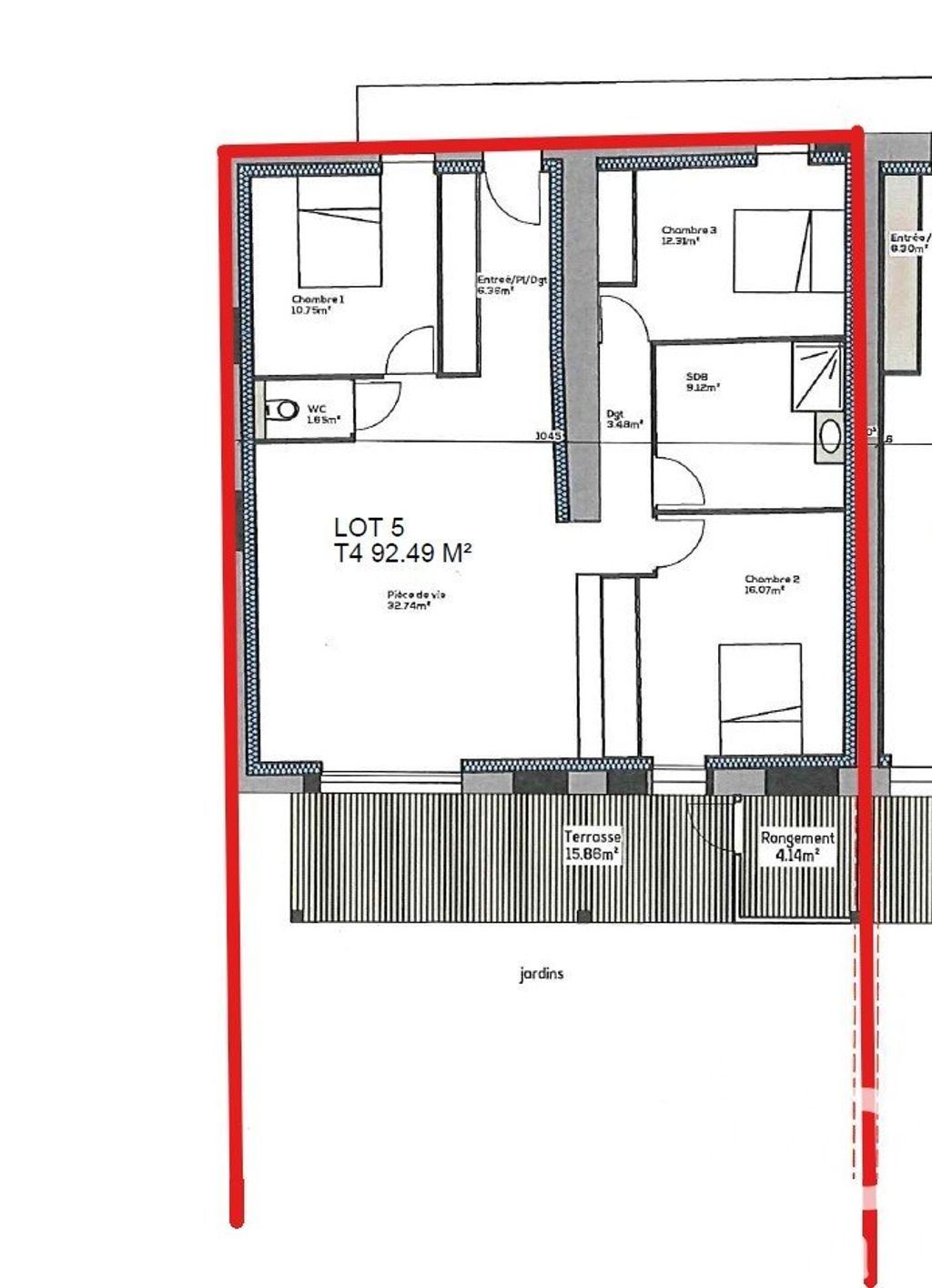 Achat appartement à vendre 4 pièces 92 m² - Arbin
