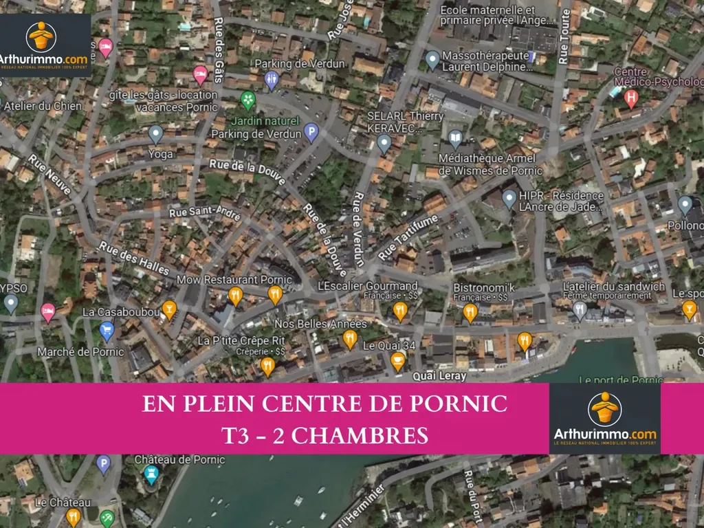 Achat appartement à vendre 3 pièces 45 m² - Pornic