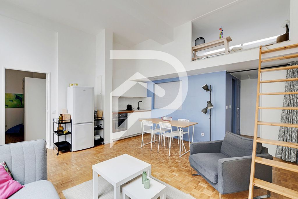 Achat loft à vendre 2 pièces 57 m² - Paris 19ème arrondissement